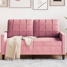 vidaXL kétszemélyes rózsaszín bársony kanapé 120 cm bútor