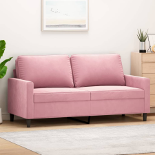 vidaXL kétszemélyes rózsaszín bársony kanapé 140 cm bútor