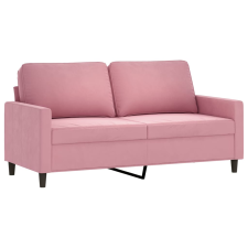 vidaXL kétszemélyes rózsaszín bársony kanapé 140 cm (359202) bútor