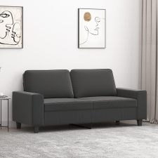 vidaXL kétszemélyes sötétszürke mikroszálas szövetkanapé 140 cm bútor