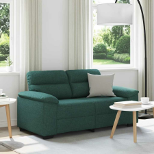 vidaXL kétszemélyes sötétzöld szövet kanapé 120 cm bútor