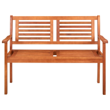 vidaXL kétszemélyes tömör eukaliptuszfa kerti pad 120 cm (44398) kerti bútor