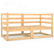 vidaXL kétszemélyes tömör fenyőfa kerti kanapé kerti bútor