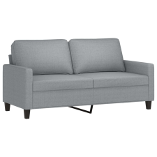 vidaXL kétszemélyes világosszürke szövetkanapé 140 cm (359163) bútor