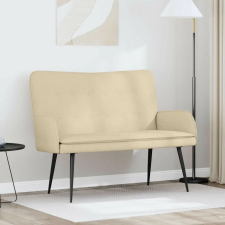 vidaXL Kétüléses Kanapé Krém 115 x 61 x 87 cm szövet bútor
