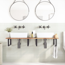 vidaXL kezeletlen tömör akácfa fürdőszobapult 160x50x2 cm fürdőszoba bútor