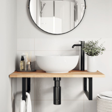 vidaXL kezeletlen tömör akácfa fürdőszobapult 80x50x2 cm fürdőszoba bútor