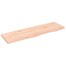 vidaXL Kezeletlen tömör fa fürdőszobai pult 100 x 30 x 2 cm fürdőszoba bútor