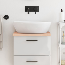 vidaXL Kezeletlen tömör fa fürdőszobai pult 40x30x2 cm fürdőszoba bútor