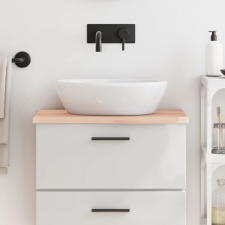 vidaXL kezeletlen tömör fa fürdőszobai pult 60x40x2 cm építőanyag