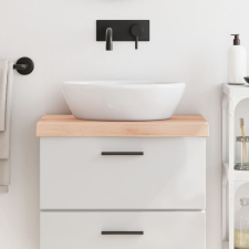 vidaXL kezeletlen tömör fa fürdőszobai pult 60x40x6 cm építőanyag