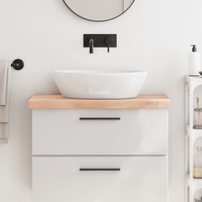 vidaXL kezeletlen tömör fa fürdőszobai pult 80x40x6 cm fürdőszoba bútor