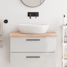 vidaXL kezeletlen tömör fa fürdőszobai pult 80x60x4 cm fürdőszoba bútor