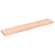 vidaXL kezeletlen tömör tölgyfa fali polc 100x20x4 cm (363558) bútor