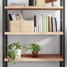 vidaXL kezeletlen tömör tölgyfa fali polc 100x40x(2-4) cm bútor