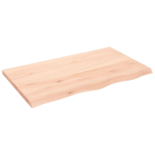 vidaXL kezeletlen tömör tölgyfa fali polc 100x60x(2-4) cm bútor