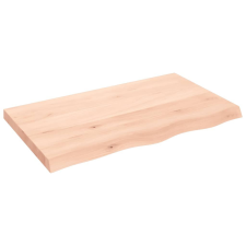 vidaXL kezeletlen tömör tölgyfa fali polc 100x60x(2-6) cm bútor