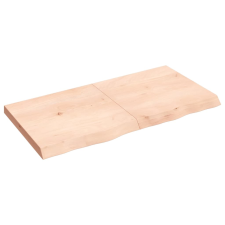 vidaXL kezeletlen tömör tölgyfa fali polc 120x60x(2-6) cm (363579) bútor