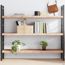 vidaXL kezeletlen tömör tölgyfa fali polc 140x40x(2-4) cm bútor