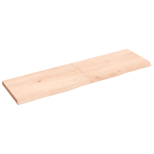 vidaXL kezeletlen tömör tölgyfa fali polc 140x40x(2-4) cm (363582) bútor