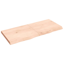 vidaXL kezeletlen tömör tölgyfa fali polc 140x60x(2-6) cm (363587) bútor