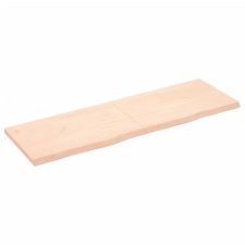 vidaXL kezeletlen tömör tölgyfa fali polc 160x50x(2-4) cm (363592) bútor