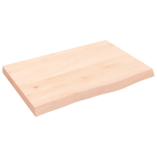 vidaXL kezeletlen tömör tölgyfa fali polc 60x40x(2-4) cm bútor