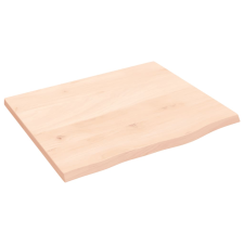 vidaXL kezeletlen tömör tölgyfa fali polc 60x50x2 cm (363530) bútor