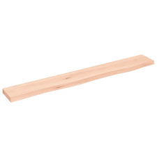 vidaXL kezeletlen tömör tölgyfa fali polc 80x10x2 cm (363536) bútor