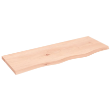 vidaXL kezeletlen tömör tölgyfa fali polc 80x30x2 cm (363542) bútor