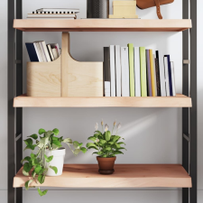 vidaXL kezeletlen tömör tölgyfa fali polc 80x50x(2-6) cm bútor