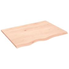 vidaXL kezeletlen tömör tölgyfa fali polc 80x60x2 cm (363551) bútor