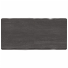 vidaXL kezelt sötétszürke tömör tölgyfa asztallap 120x60x6 cm bútor