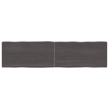 vidaXL kezelt sötétszürke tömör tölgyfa asztallap 160x40x4 cm bútor