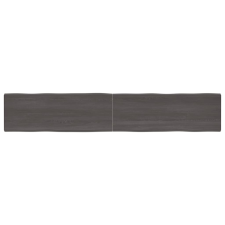 vidaXL kezelt sötétszürke tömör tölgyfa asztallap 220x40x4 cm bútor