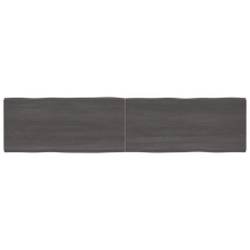 vidaXL kezelt sötétszürke tömör tölgyfa asztallap 220x50x4 cm bútor