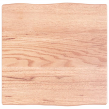 vidaXL kezelt világosbarna tömör tölgyfa asztallap 40x40x2 cm (363926) bútor