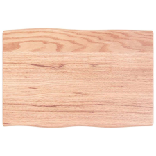 vidaXL kezelt világosbarna tömör tölgyfa asztallap 60x40x2 cm bútor