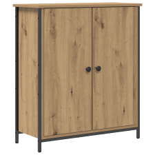 vidaXL Kézműves tölgy büfé 70x30x80 cm Forgácslap és Acél (862974) bútor