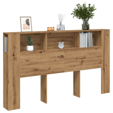 vidaXL kézműves tölgy szerelt fa áthidalószekrény 180x18,5x102,5 cm ágy és ágykellék