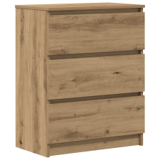 vidaXL kézműves tölgy szerelt fa tálalószekrény 60x35x76 cm (862492) bútor
