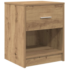 vidaXL kézműves tölgy színű éjjeliszekrény fiókkal 40x34x50 cm (858783) bútor