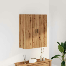 vidaXL kézműves tölgy színű fali szekrény 69,5x34x90 cm fürdőszoba bútor
