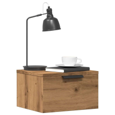 vidaXL kézműves tölgy színű falra szerelhető éjjeliszekrény 34x30x20cm bútor