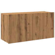 vidaXL kézműves tölgy színű falra szerelhető TV-szekrény 80x30x41 cm (857668) bútor
