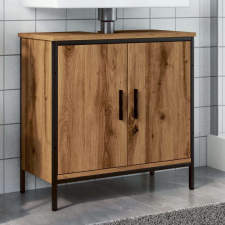vidaXL kézműves tölgy színű mosdószekrény 60 x 30 x 60 cm fürdőszoba bútor