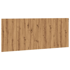 vidaXL kézműves tölgy színű szerelt fa ágyfejtámla 200x1,5x80 cm (856829) ágy és ágykellék