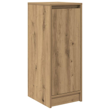 vidaXL kézműves tölgy színű szerelt fa cipősszekrény 29,5x34x76 cm (861867) bútor