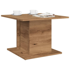vidaXL kézműves tölgy színű szerelt fa dohányzóasztal 55,5x55,5x40 cm bútor