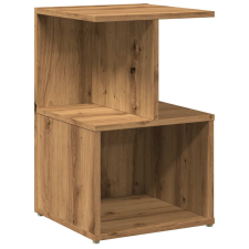 vidaXL kézműves tölgy színű szerelt fa éjjeliszekrény 35x35x55 cm (856532) bútor